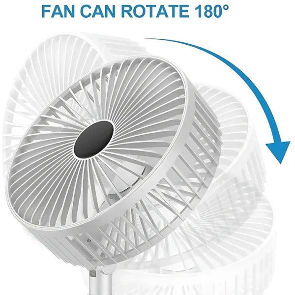 Powerful Rechargeable Table Fan - Image 6