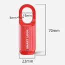 Mini Fingerprint Padlock ( Red Colour)