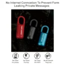 Mini Fingerprint Padlock ( Red Colour)