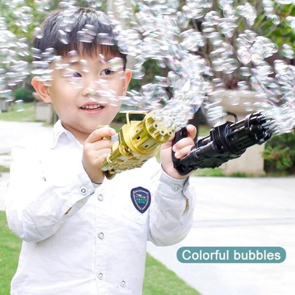 Automatic Bubbles Toy Gun For Kids (Multicolor) - Image 5